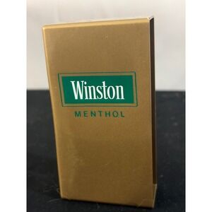 Winston Cigarette Pack Cover Gold Excellent Vintage Menthol Plastic 60' 70's